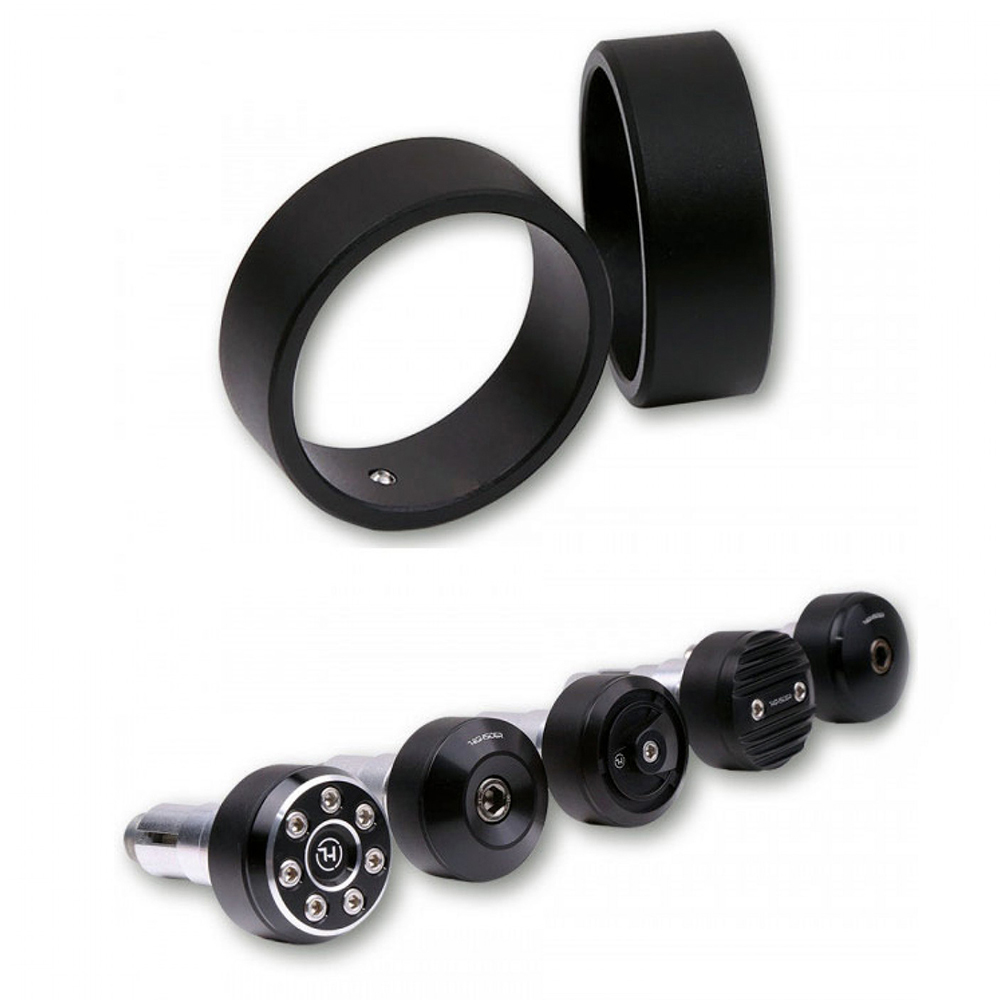 Highsider - Anneaux Embouts de guidon Noir
