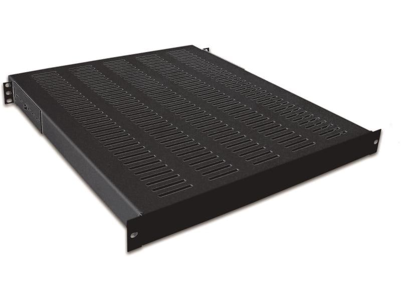 Wirewin Fachboden SHELF HD 800 BL 483 mm x 800 mm, Schwarz Umfangreiches Kabelschrank-Zubehör