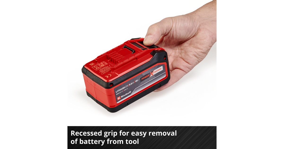 EINHELL18V 5-8Ah Multi-Ah PXC Plus Accu oplaadbare batterij  (Rood/zwart)