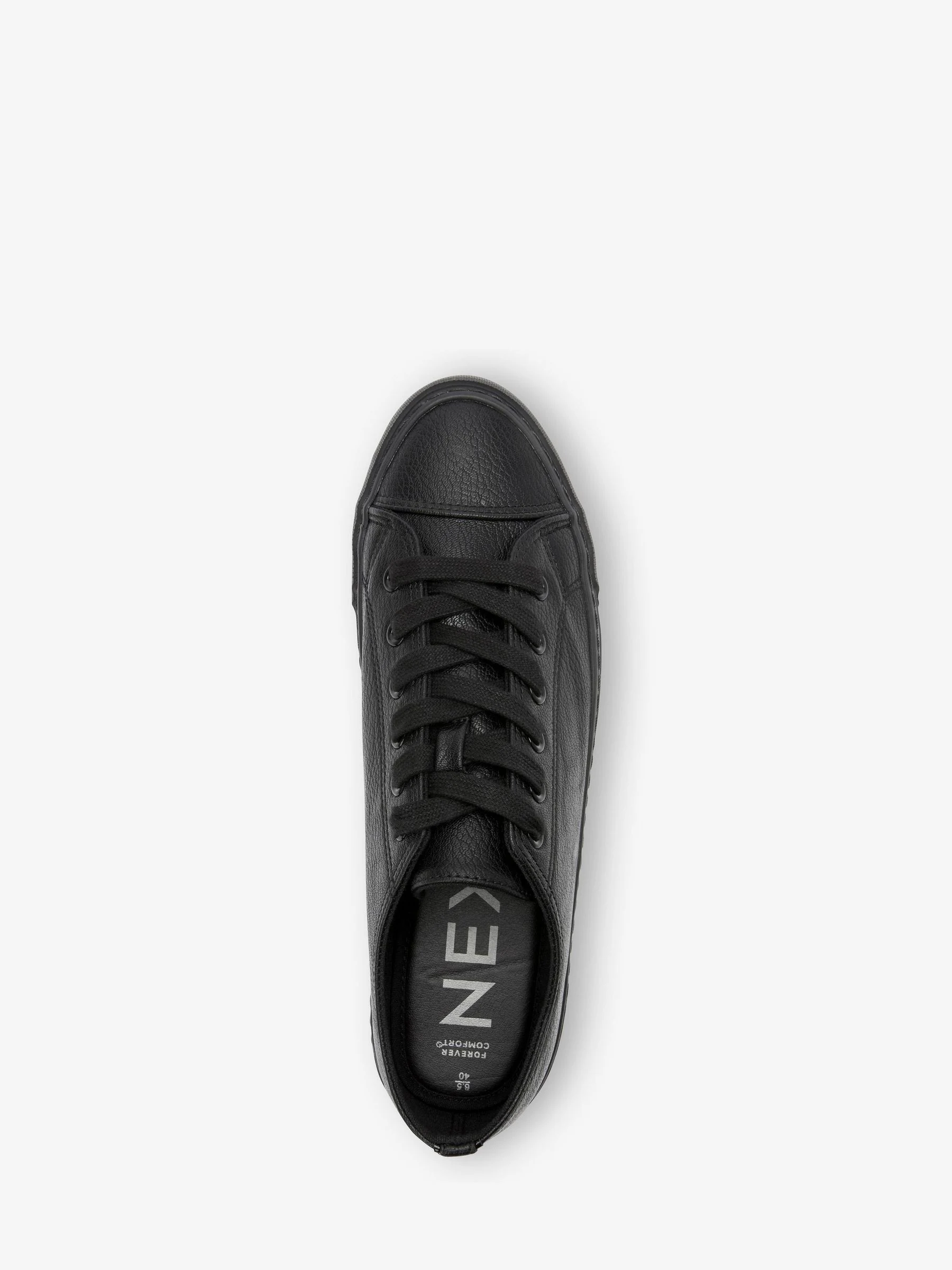 Zwart - Gelakte honkbalsneakers