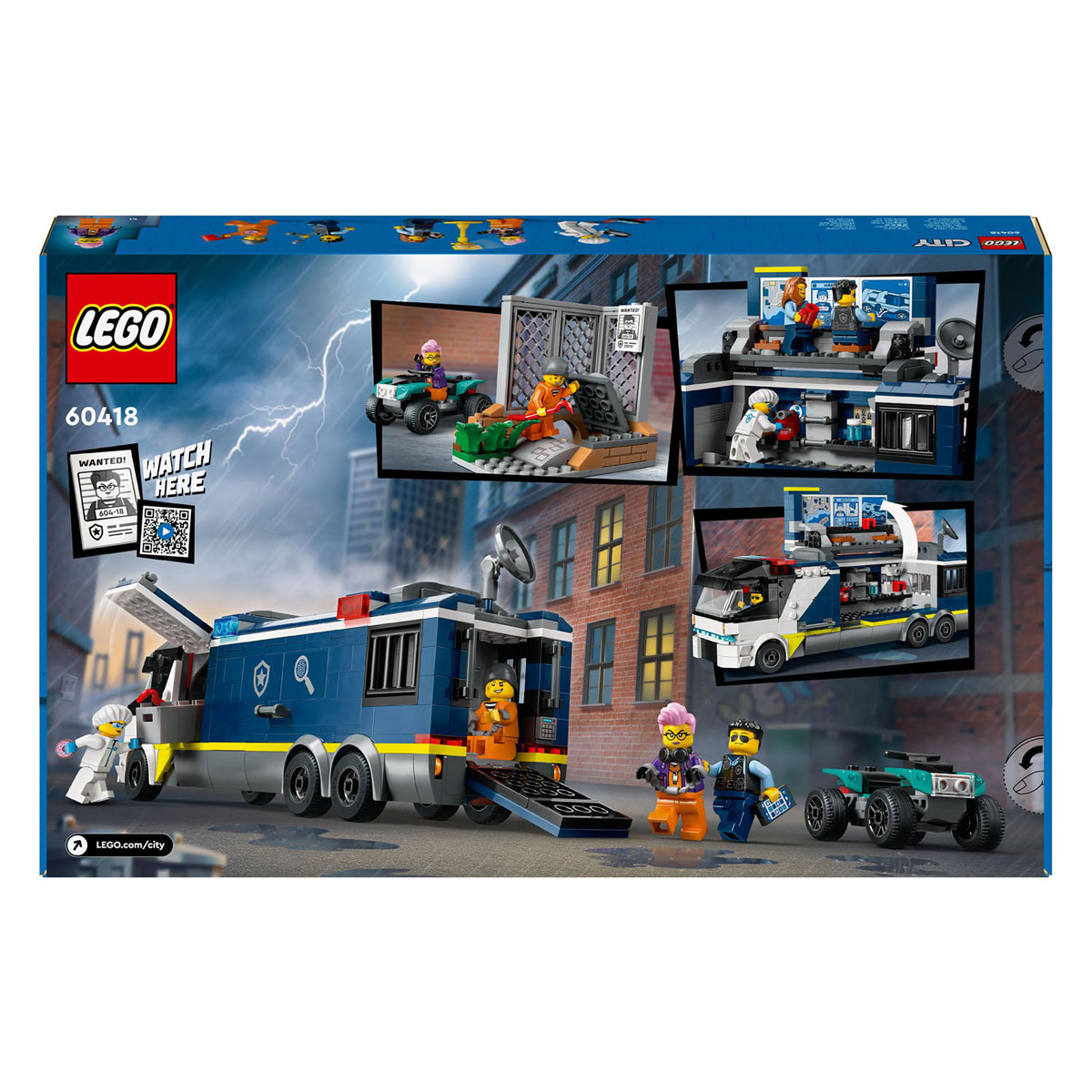 LEGO City 60418 Politielaboratorium In Truck