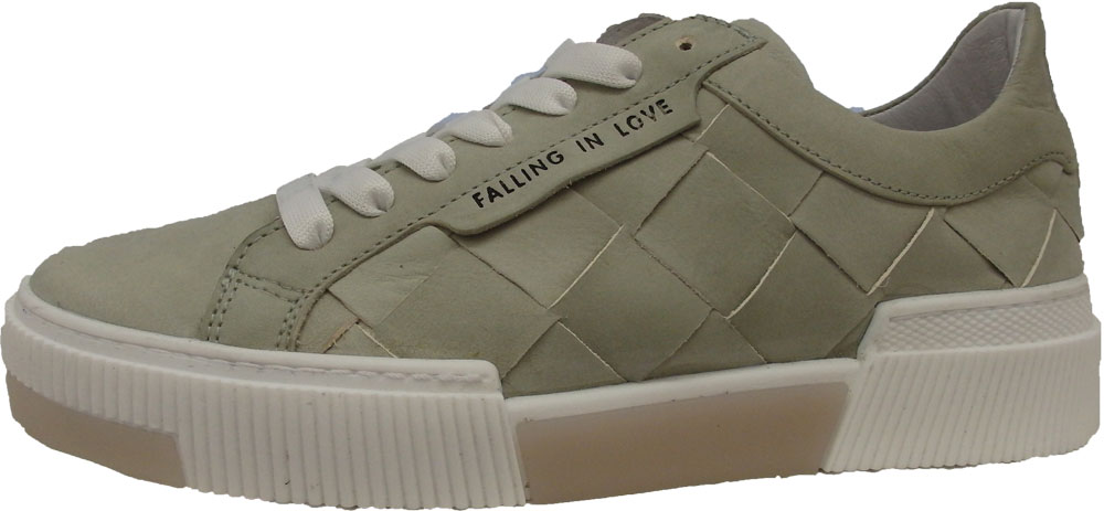 Felmini Sneaker Ketra Flechtleder grün