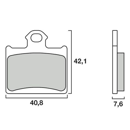 Plaquettes de freins Brembo Sinter Métal Fritté arriere