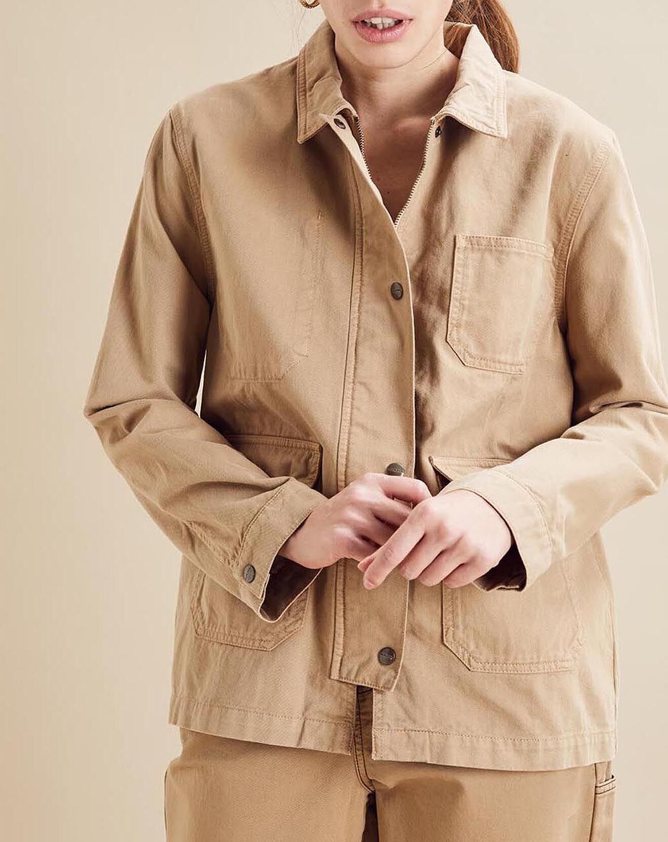 Chloé Stora Veste en jean Vichnu camel