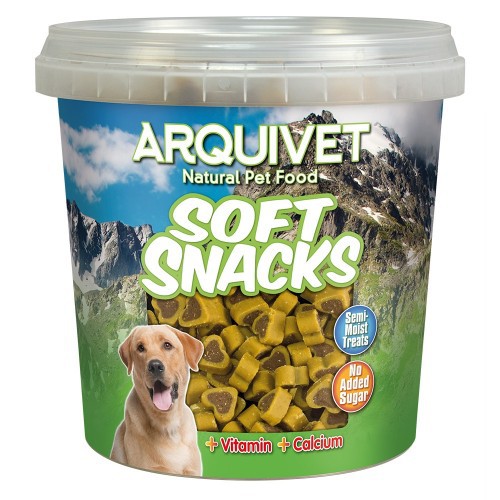 Petiscos Arquivet Soft Hearts para Cães, Sabor Frango