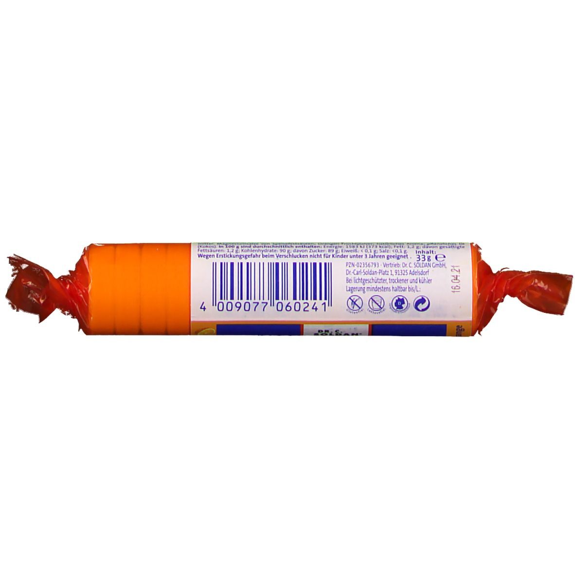 Tex-Schmelz® Traubenzucker Orange