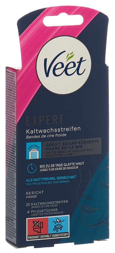 Veet Kaltwachsstreifen<br>20 Stück, Gesicht