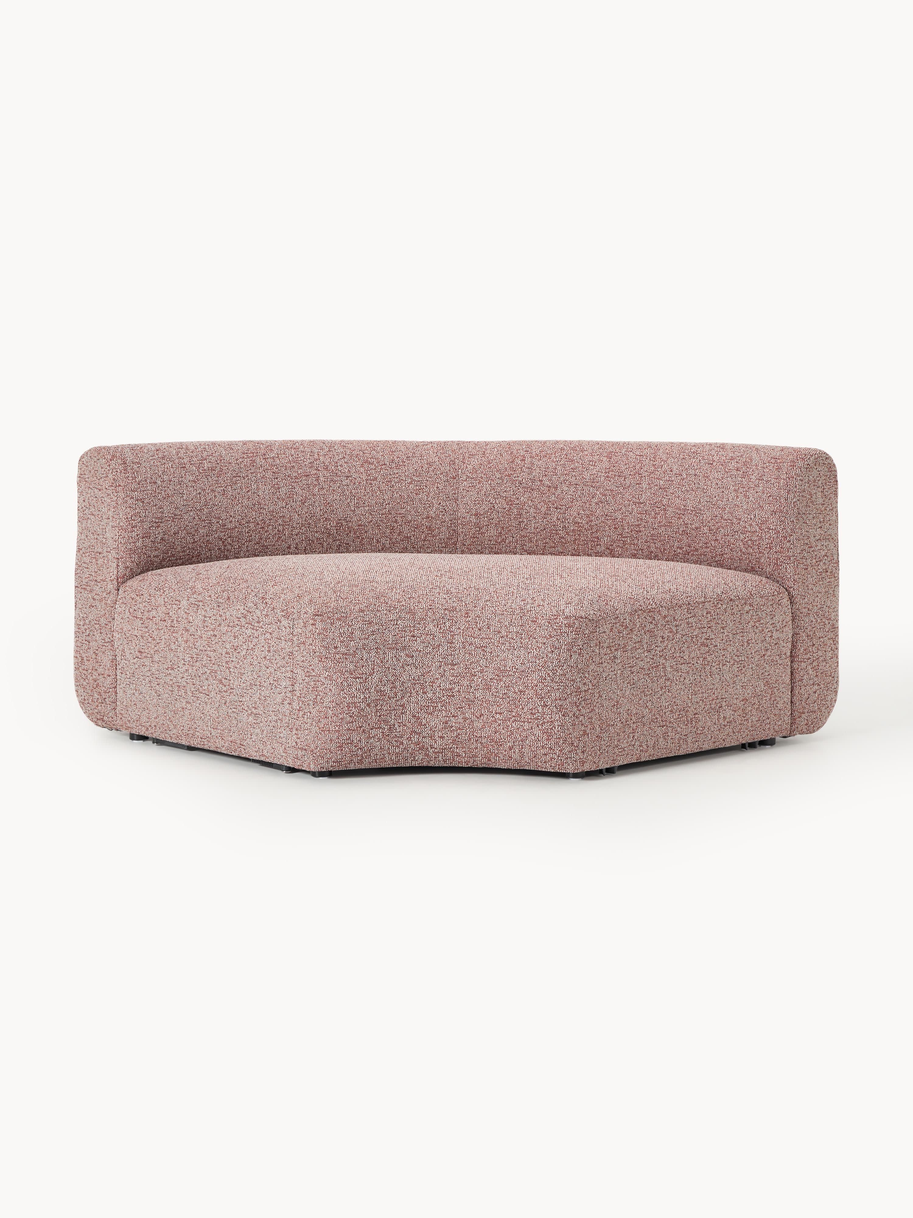 Ronde bouclé hoekmodule Sofia