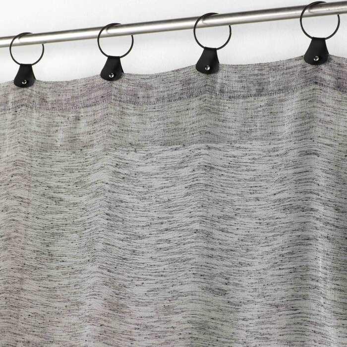 PANNEAU A ANNEAUX 140X240CM TISSE LINKA ANTHRACITE