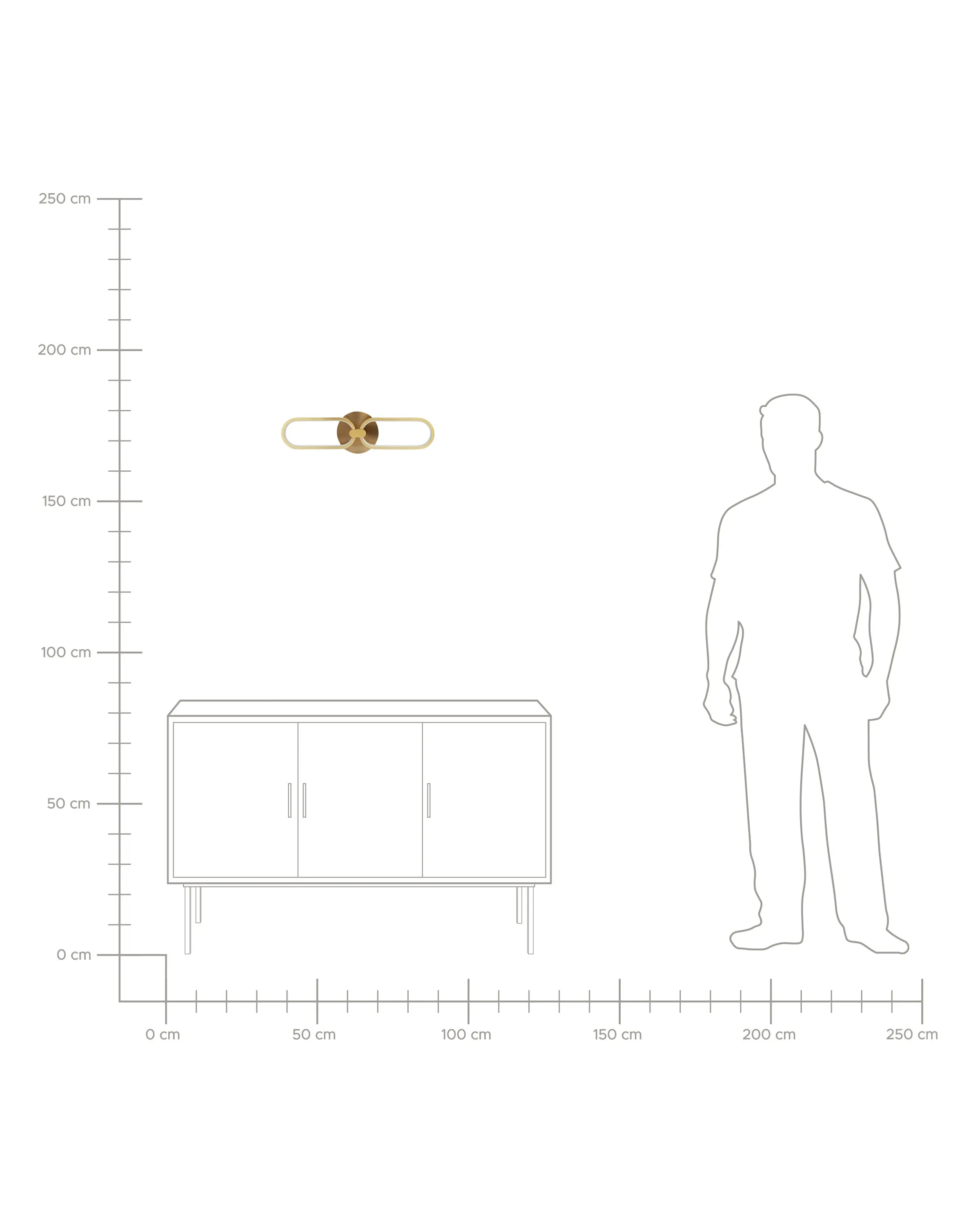 LED wandlamp KRANG Metaal Goud