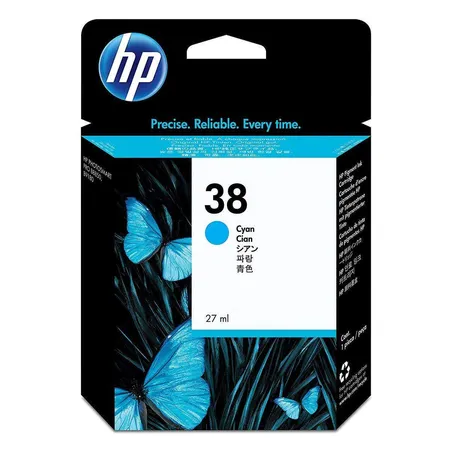 HP Original Tintenpatrone Nr. 38 cyan