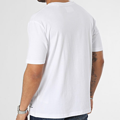 Tee Shirt Oversize Large Oxford Blanc