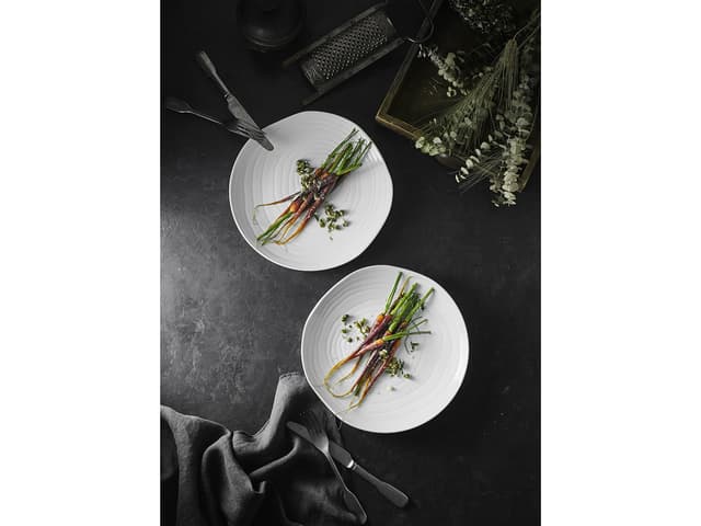 Pillivuyt Boulogne Tallerken flad Dia 26,5 cm Hvid