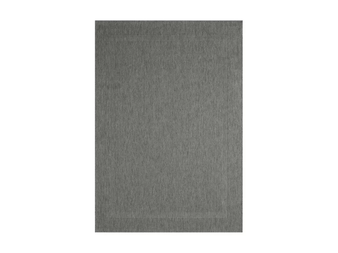 Tapis extérieur 240x340 tissé kilim gris SQUAREXT