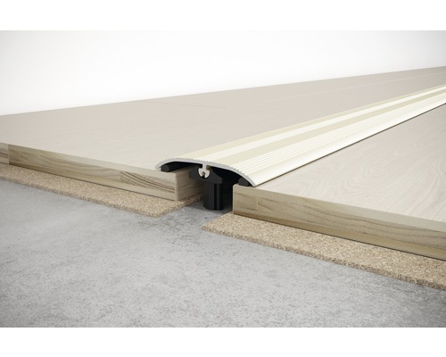SKANDOR universeel profiel, champagne geanodiseerd, zelfklevend, inclusief deuvels, 5,5 x 37 x 900 mm