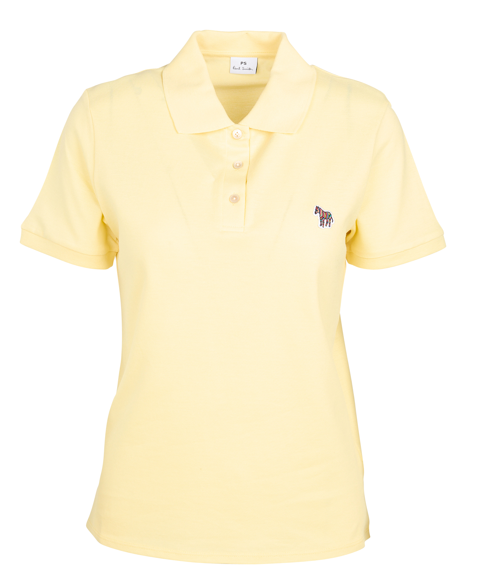 Polo manches courtes en coton piqué | Jaune