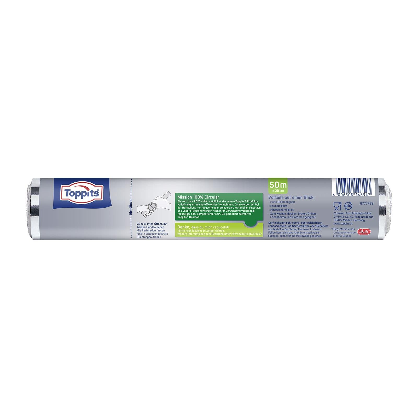 Toppits Alufolie 50m
