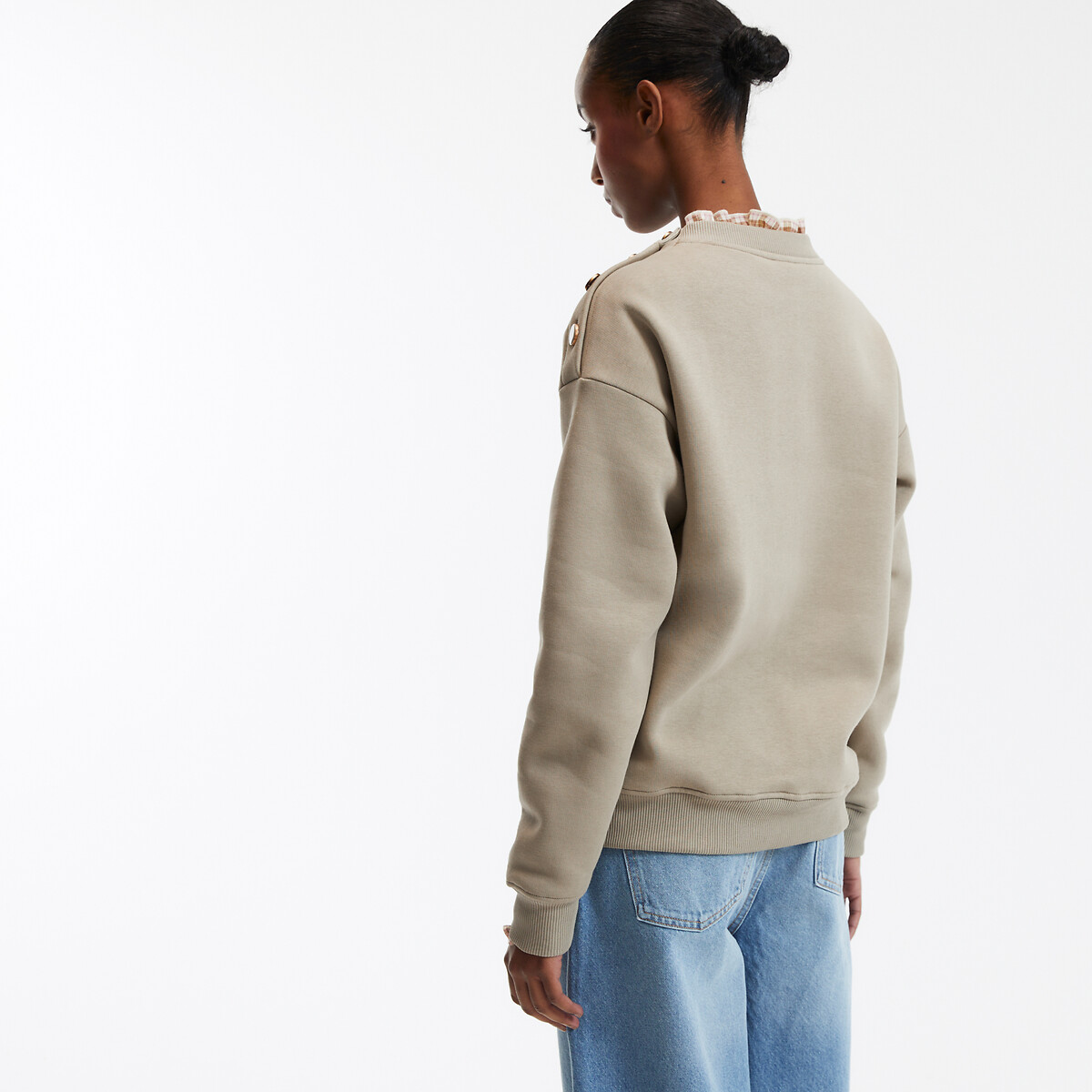 COLEÇÕES LA REDOUTE<br>Suéter com gola redonda