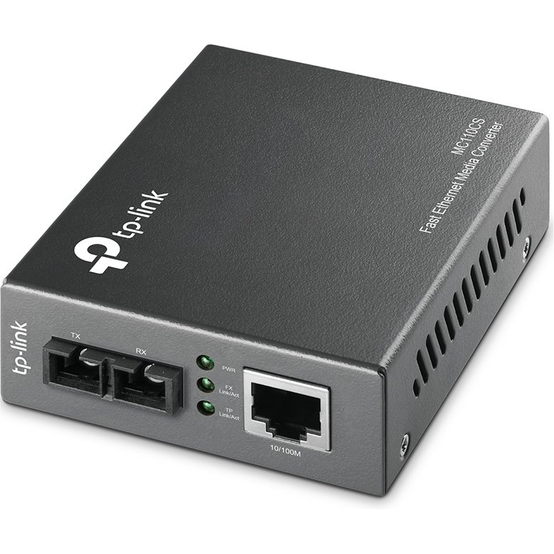 TP-Link MC110CS convertisseur de support réseau 1000 Mbit/s 1310 nm Noir