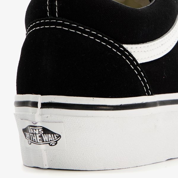 Vans Old Skool Platform dames sneakers zwart/wit