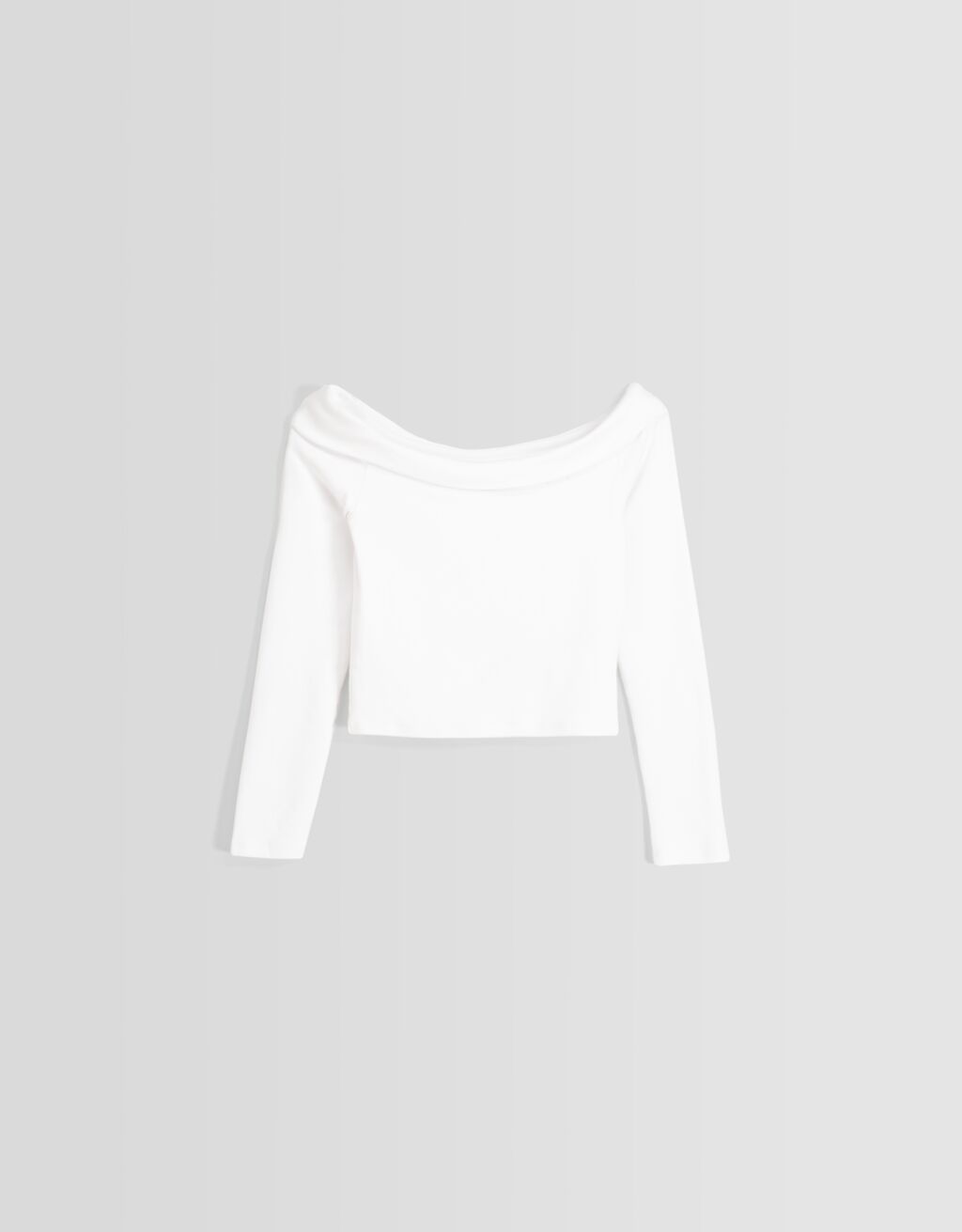 Camiseta Bardot de manga comprida