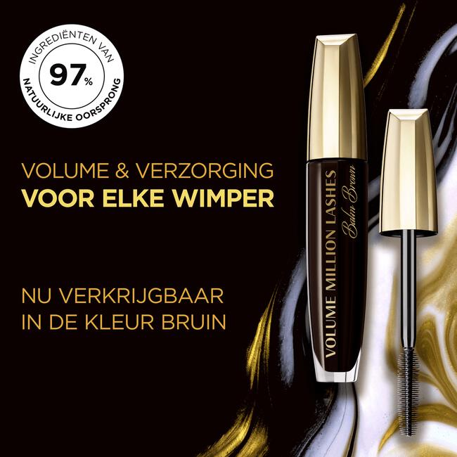L'Oréal Paris Volume Million Lashes Balm Mascara Bruin