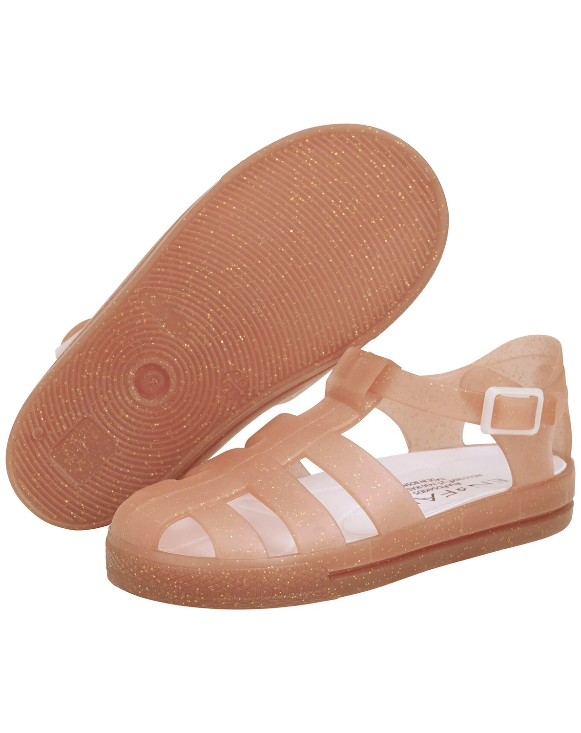 Badesandalen GLITTER in old rose