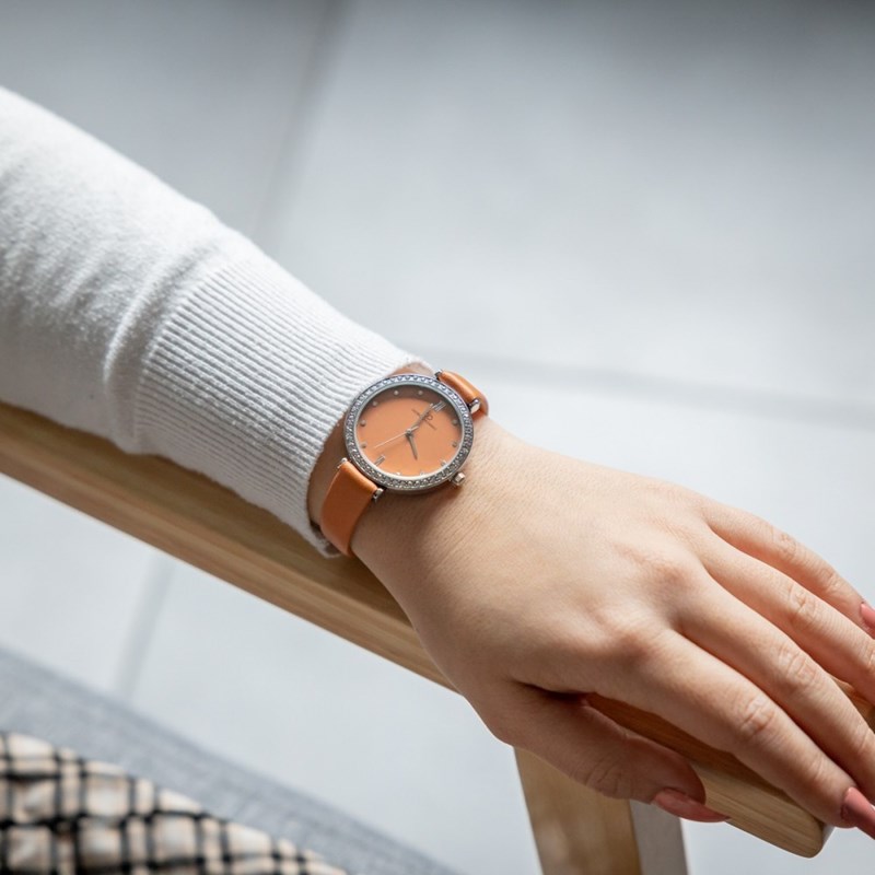 Votre Montre Femme Marron Orange GIORGIO