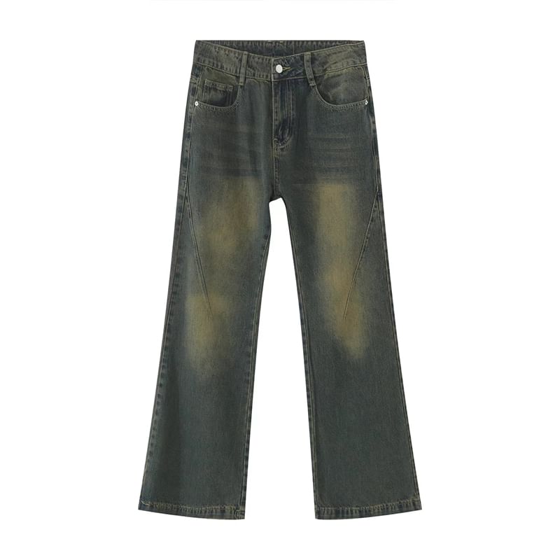 Maviyn - Mid Rise Washed Bootcut Jeans