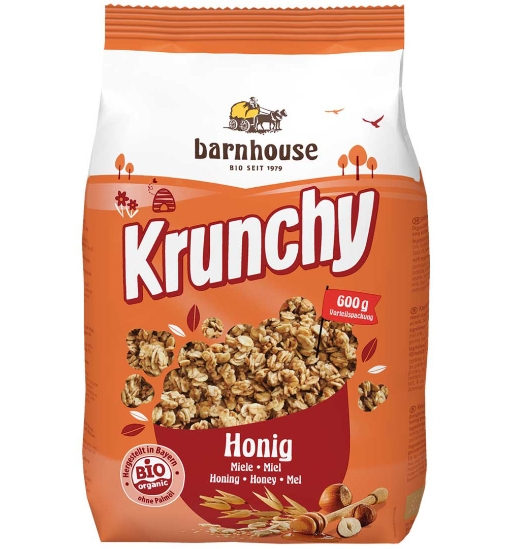 Barnhouse Krunchy Honing Bio (600 gr)