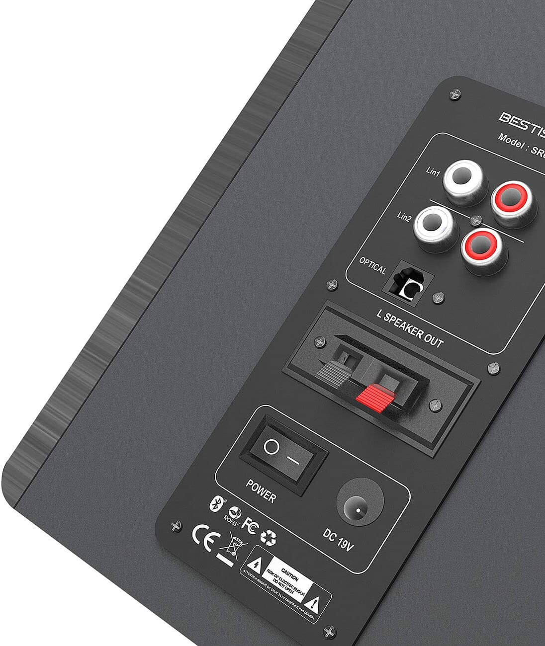 Auvisio MSS-95.usb, aktives Stereo-Regallautsprecher-Set, Soundbox, Bluetooth 5.0, 120 W