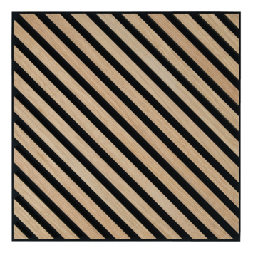 Lattenwand tegel Hongaarse punt 55,3x55,3 cm licht eiken, dikte 22 mm - 2 stuks per pak