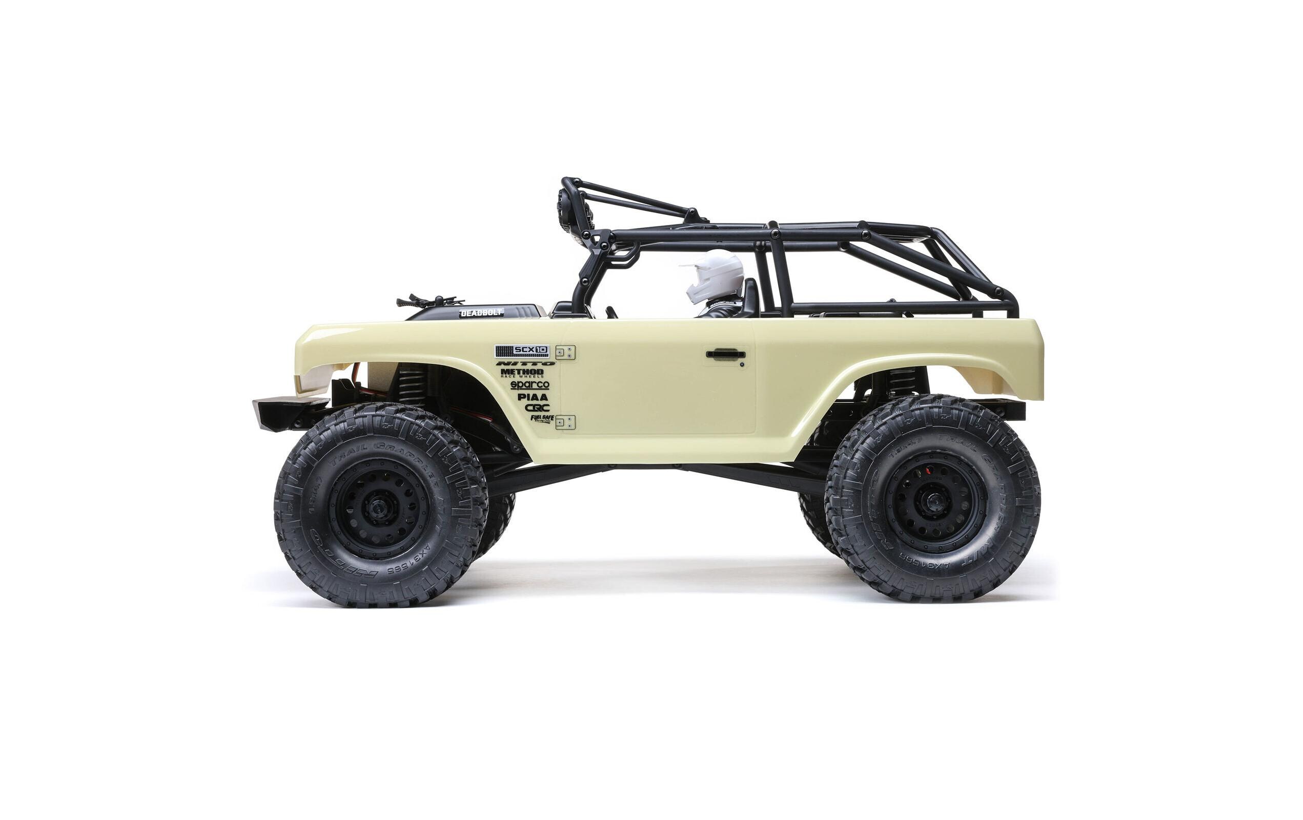 Scale Crawler SCX10 II Deadbolt, Beige ARTR, 1:10<br>Rock Crawler auf bewährtem SCX10 II Chassis mit Spektrum Technik