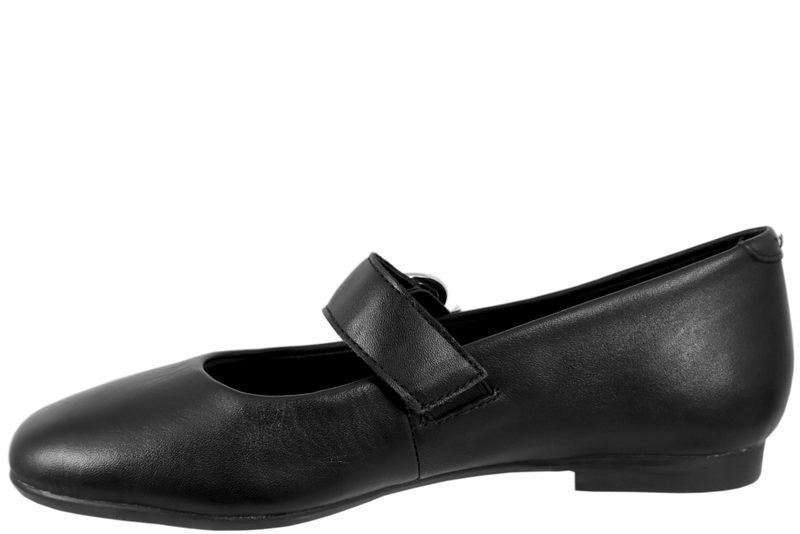 REMONTE BALLERINA I SORT GLAT SKIND