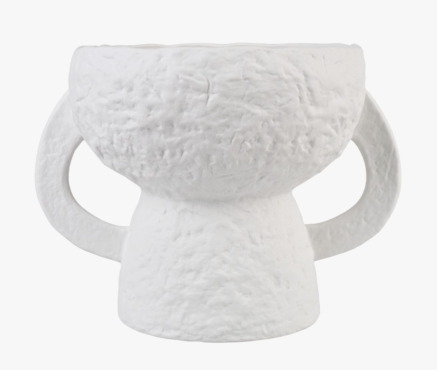 Vase hvit - 30x23x23 cm