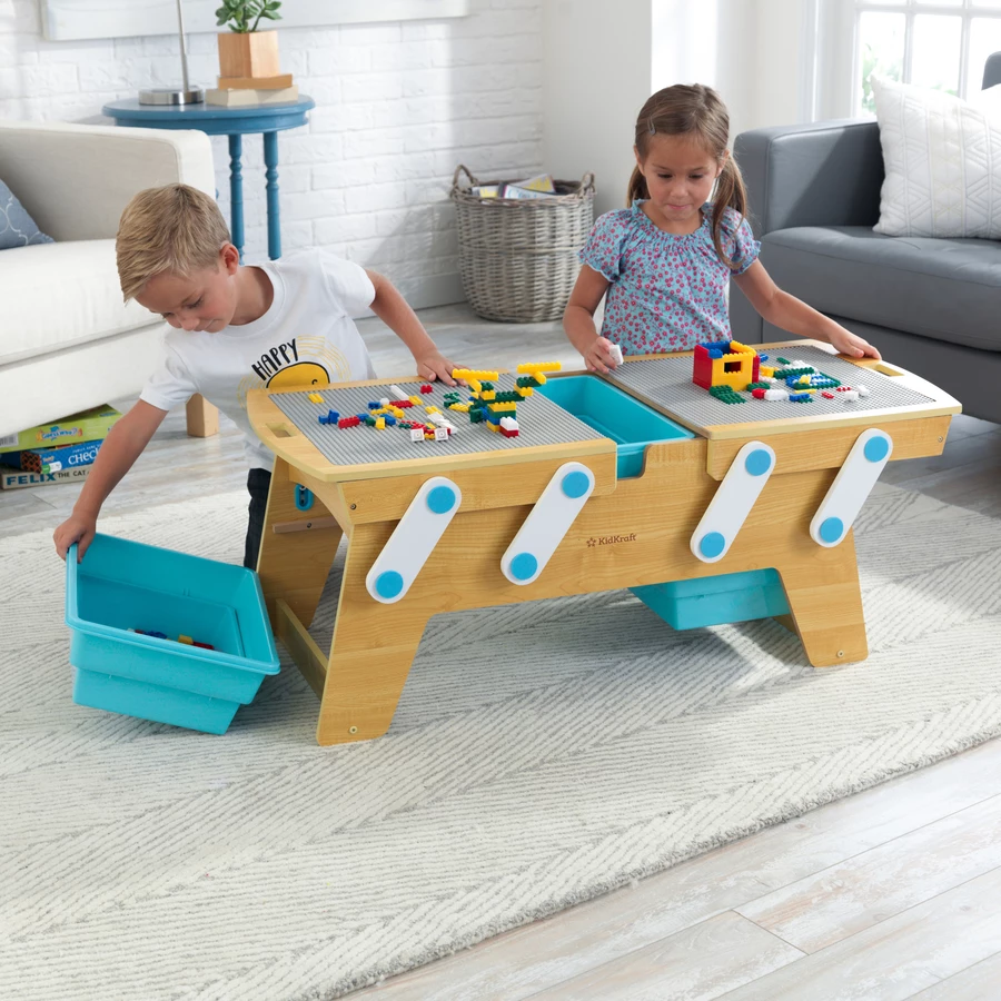 KidKraft® Spieltisch Building Bricks Play N Store
