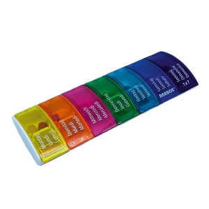 ANABOX Medidispenser 1x7 bunt Plus D/F/I im Blister