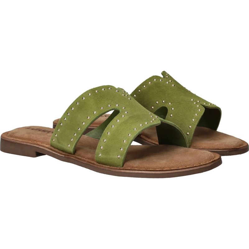 Lazamani Lina Small Studs Slippers Groen Dames