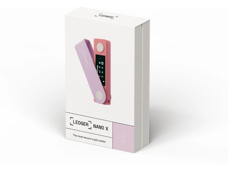 Ledger Nano X Pastel Pink Crypto-Hardware-Wallet mit Bluetooth zum Kaufen, Verwalten und Vermehren digitaler Vermögenswerte