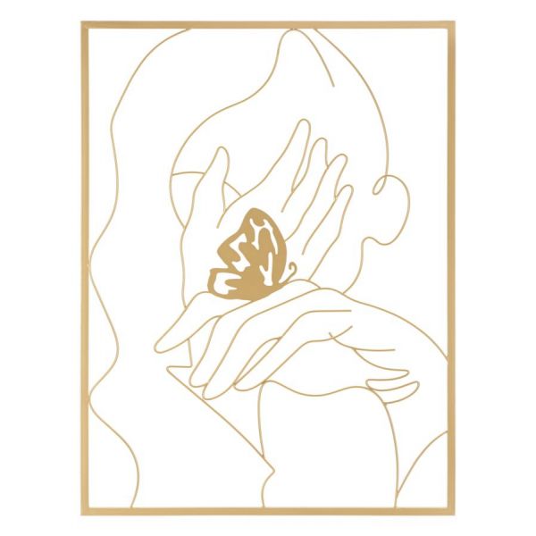 Mauro Ferretti Painel de Ferro Mãos No Face 60X1X80 cm - 0323430000