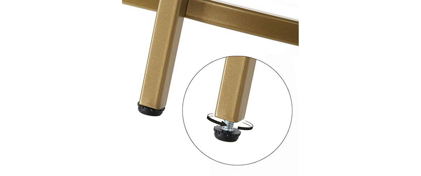 Couchtisch 84 x 45.5 cm, GoldSofatisch