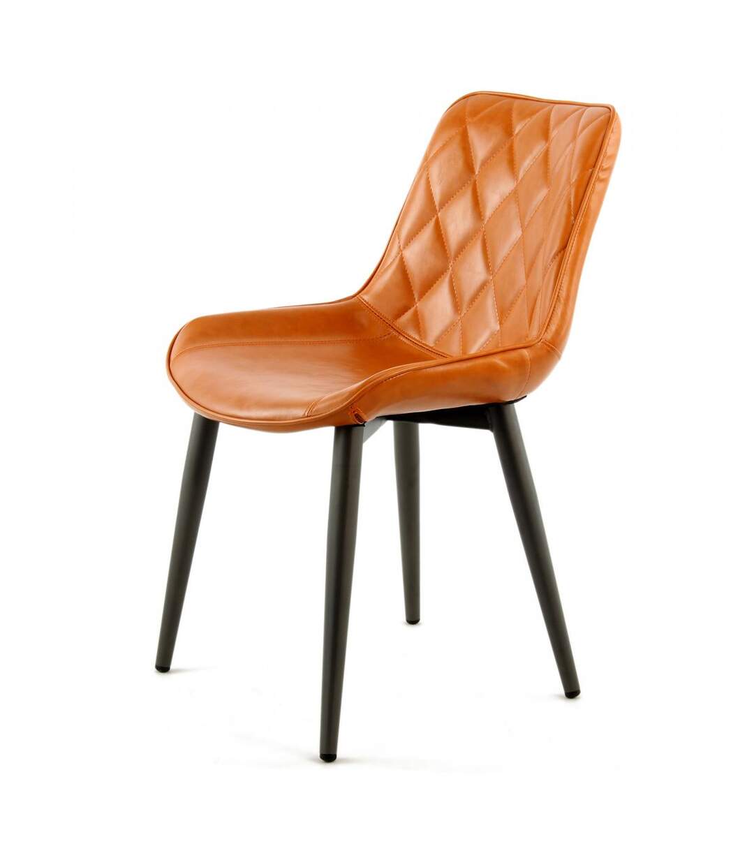 Lot de 2 fauteuils AMA en skaï fait main BSCI