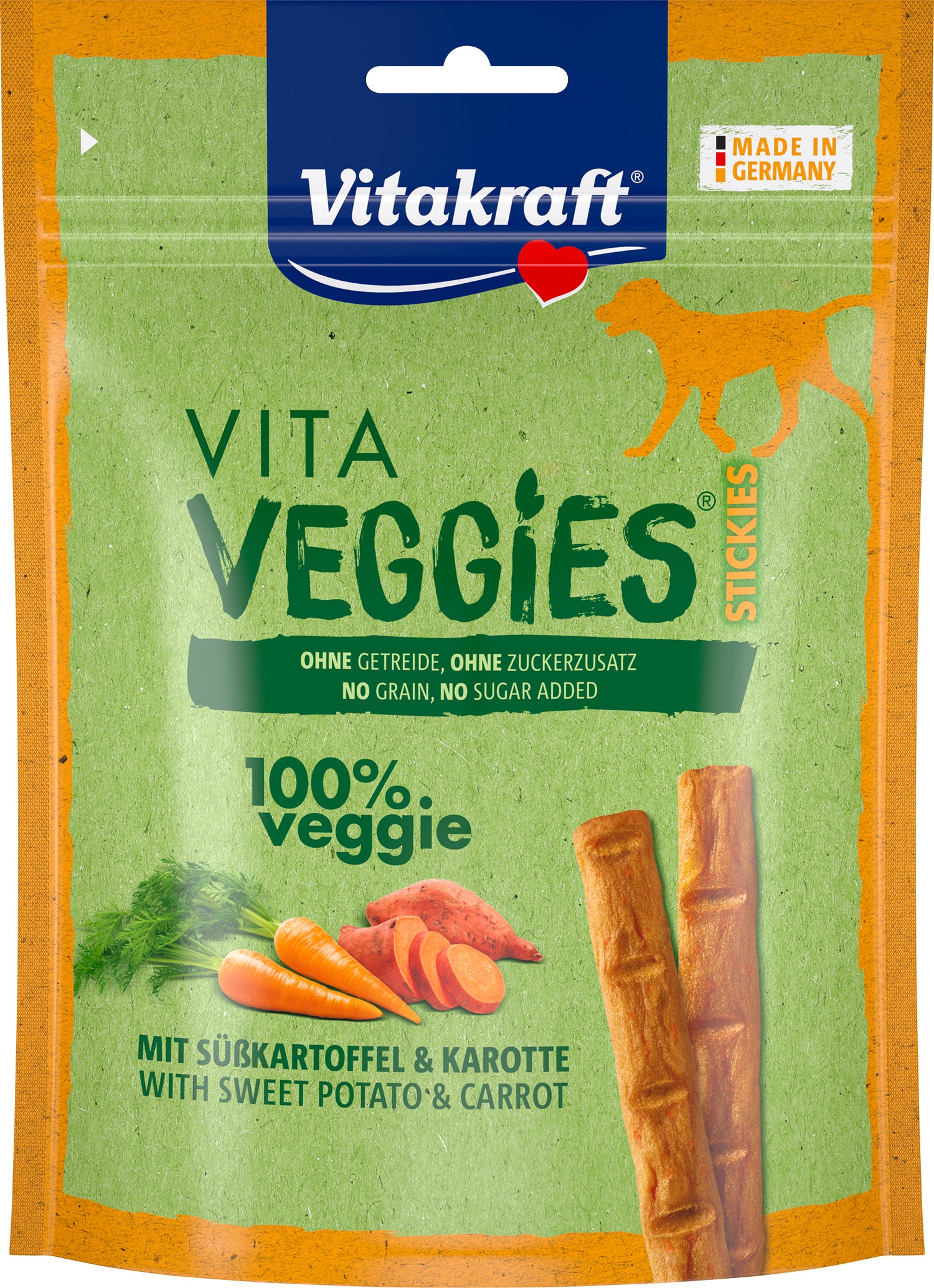 Vitakraft hondensnack sticks zoete aardappel en wortel 80 g