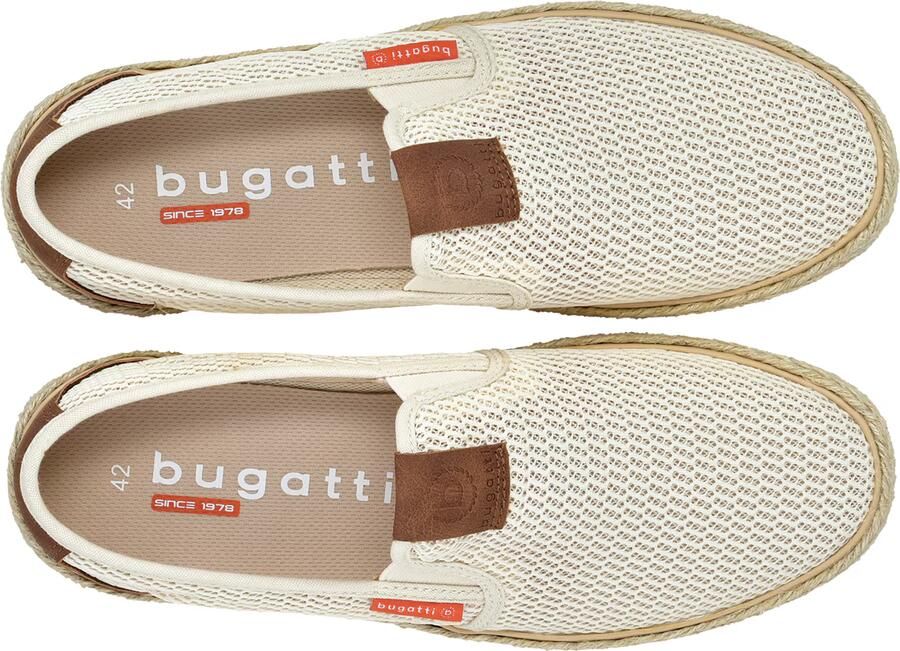 Bugatti Espadrilles crème sand chocoladebruin
