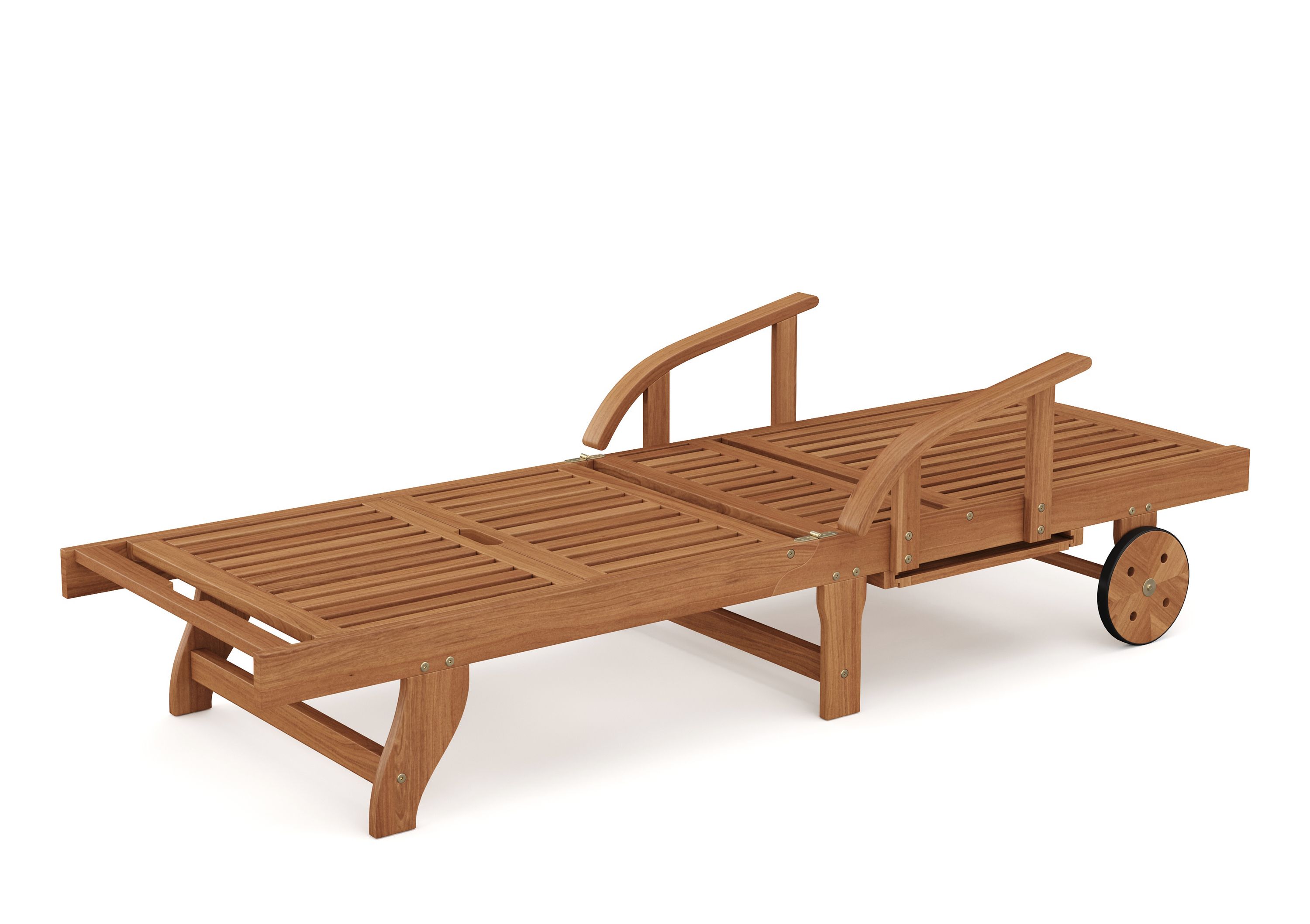 Liegestuhl Holz ANTALYA verstellbar
