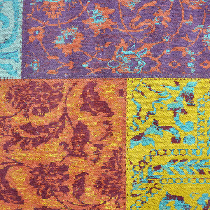 Patchwork vloerkleed - Delany Multicolor | Kunstzinnig