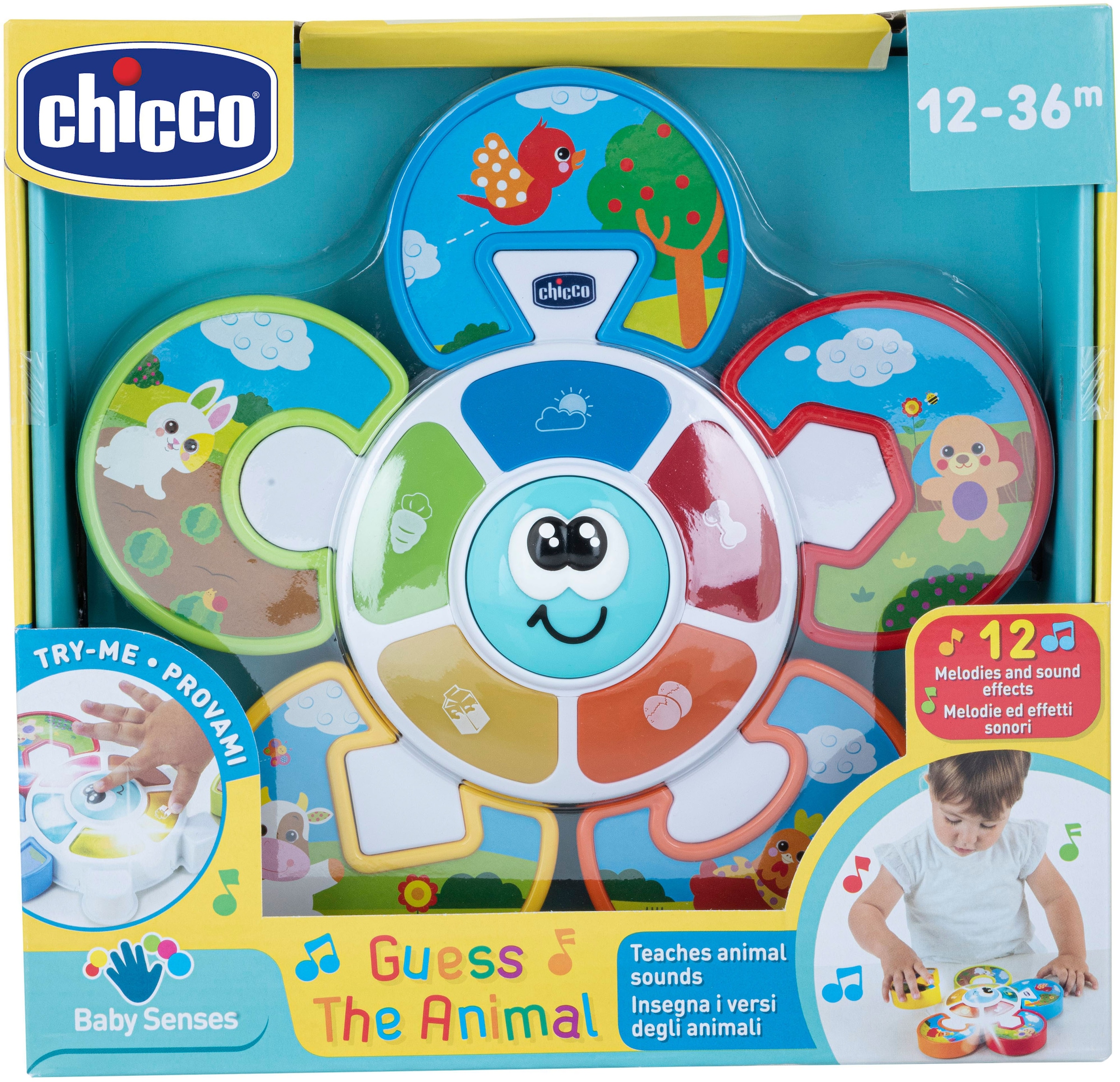 Chicco Lernspielzeug »Elektronisches Puzzle - Errate Das Tier« mit Licht und Sound