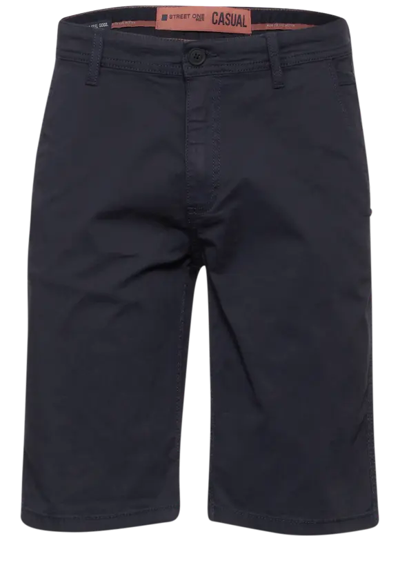 Basic Twill Chino Shorts - deep blue