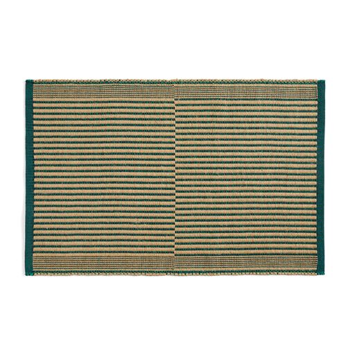 HAY Tapis Gulvtæppe, Sort/ Grøn, 60x95 cm