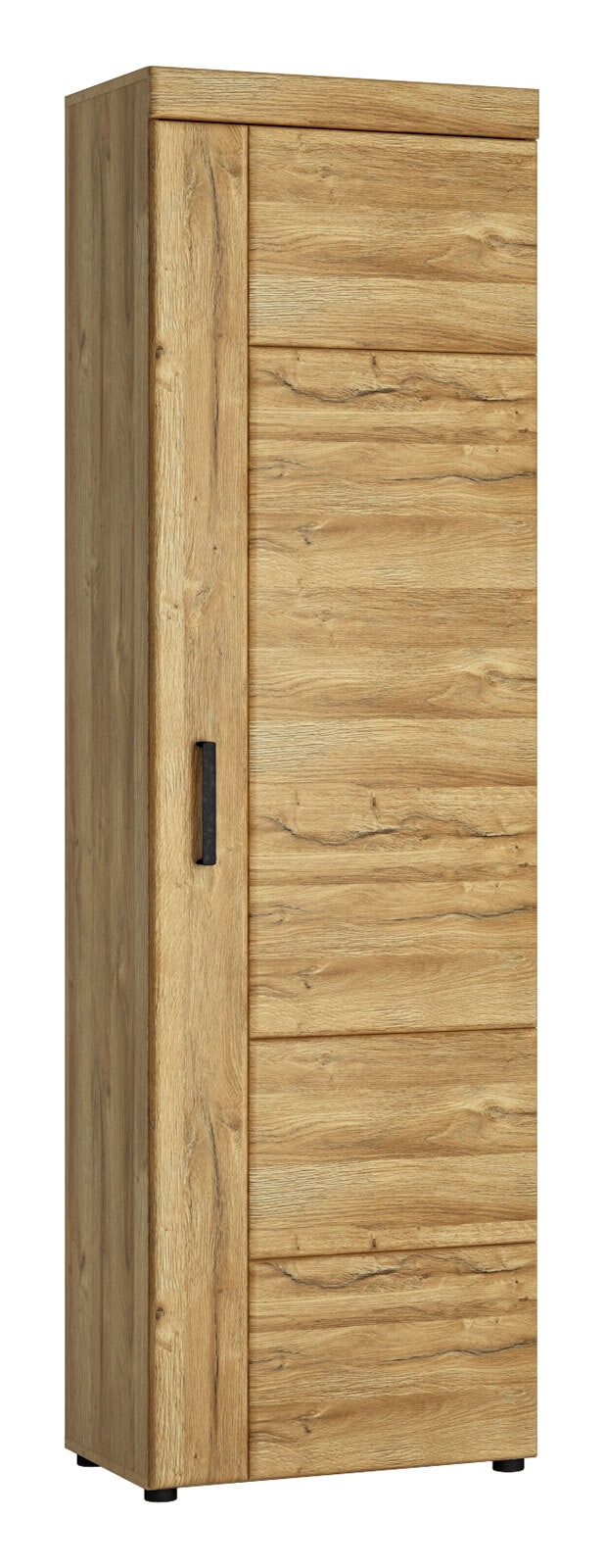 Garderobenschrank CORTINA 58 x 195 cm Eiche braun